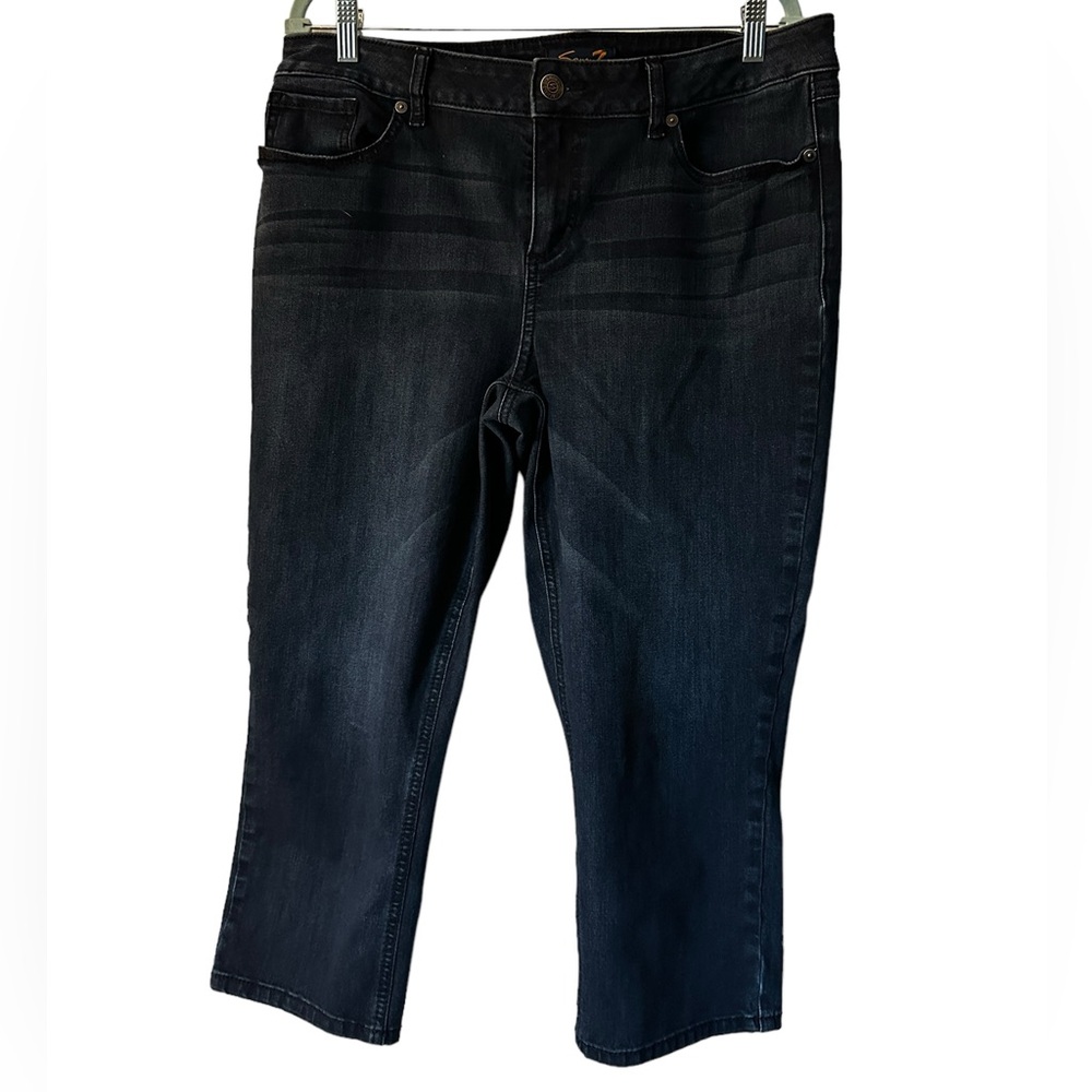 Seven7 denim jeans, women’s plus size 16. Dark wash, skinny